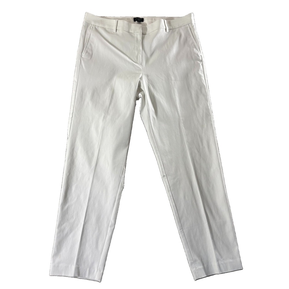 J.Jill Wearever Refined Women‎ Trousers Pants Womens 14 White Stretch Classic